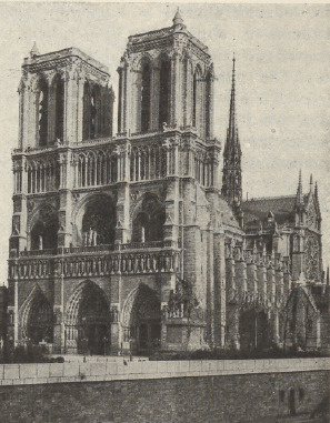 Ryc. 161. Czoło katedry paryskiej.