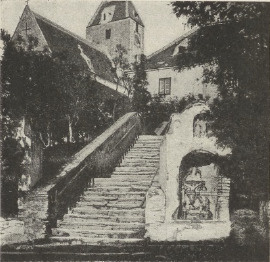 Ryc. 187. Przykład pomnikowej kompozycji schodów.