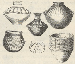 Ryc. 283. Garnki przedhistoryczne.