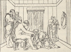 Ryc. 319. Carsten s. Priamusu Achillesa. Rysunek piórem.