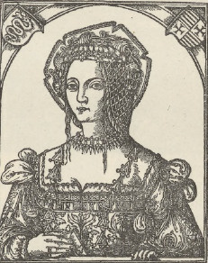 Ryc. 322. KróLowa Bolla Drzeworyt XV w.