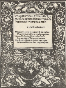 Ryc. 323. Drzeworyt karty tytułowej XVI.