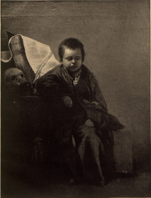 Chłopiec filozof (obraz olejny).