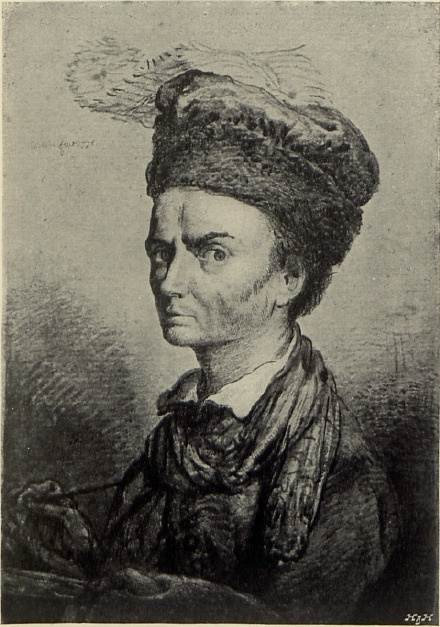 Portret własny. (Akwaforta przemalowana.)