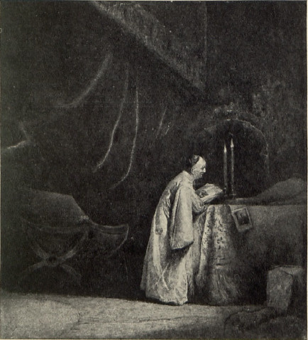 Starzec piszący (według Rembrandta.)