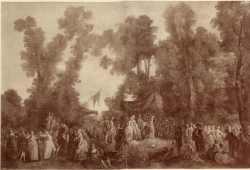 Kiermasz w parku.