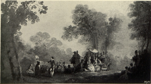 Menuet w ogrodzie.