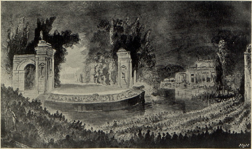 Przedstawienie teatralne w Łazienkach. III.