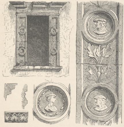 Okno domu w Kownie. (Tygodnik ilustrowany. R. 1871. Ns 167. Rysunek Wojciecha Gersona).