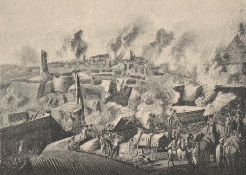 Oblężenie Saragossy 1808—1809 r. Z obrazu Eugendas’a.