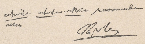 (Activity, activity, vittesse. Je me recommande a vous. Napoleon). (Ruchliwości, ruchliwości, pośpiechu. Liczę na was. Napoleon). Rozkaz przesłany przez Napoleona marszałkowi Massenie, dnia 18 stycznia 1809 roku.
