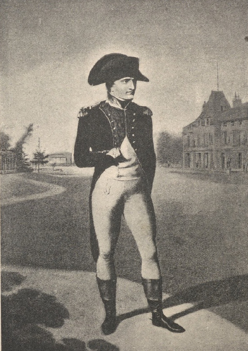 Napoleon pierwszy. Konsul. Z obr. Jana Baptysty Isabey w muzeum w Wersalu.