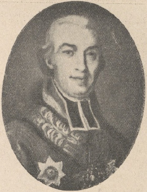 Hieronim Stroynowski (1752†1815), rektor uniwersytetu Wileńskiego. Według fotografii należącej do Zahorskiego.