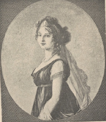 Królowa Ludwika pruska. Z obrazu Vigee-Lebrun.