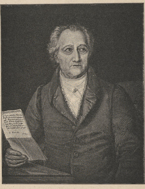 Jan Wolfgang Goethe (1749 ✝ 1832). Z obrazu I. Stielera.