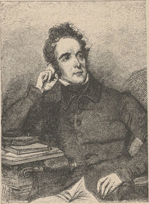 Alfons Lamartine (1790 † 1869). Według obrazu Duponta, miedzioryt Hopwooda.