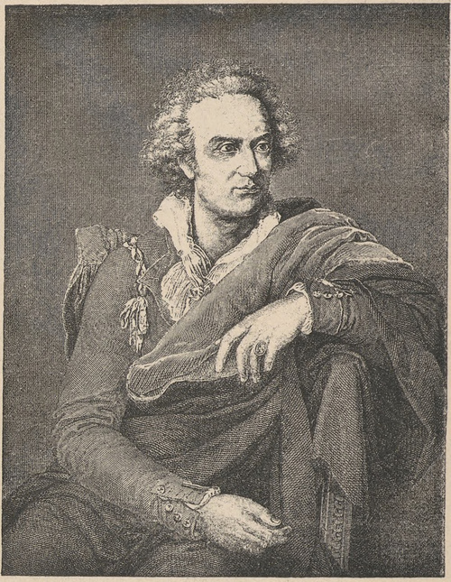 Wiktor Alfieri (1749 † 1803). Z obrazu F. X. Fabre’a, miedzioryt P. Toschi’ego.