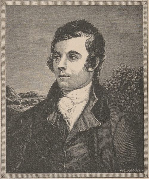 Robert Burns (1759 † 1796). Z obrazu A. Nasmyth’a.