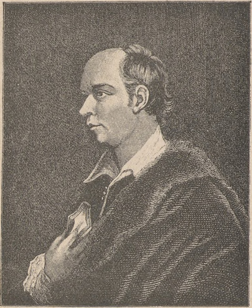 Oliver Goldsmith (1728 † 1874). Ze sztychu Roger’a.