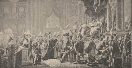 Koronacya Karola X, dnia 29 maja 1825 r.. Obraz Gerarda.