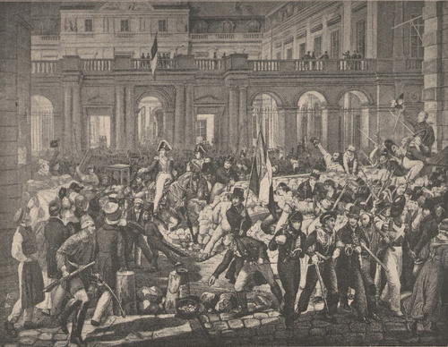 Ludwik Filip na drodze do ratusza dnia 30 lipca 1830 r.