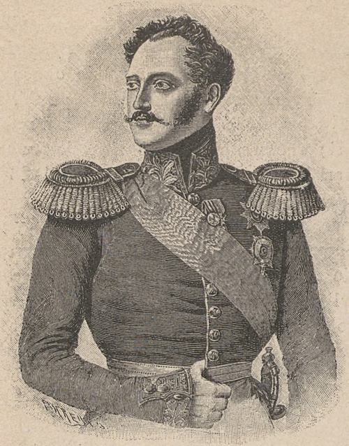 Mikołaj 1, cesarz rosyjski (1825—1855). Według obrazu Fr. Krügera.