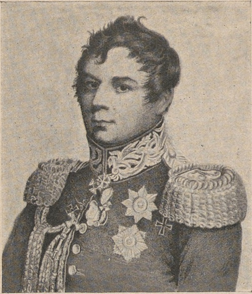 Feldmarszałek hr. Dybicz Zabałkański (1785 ✝ 1831). Według litografii Cr. Weiss’a.