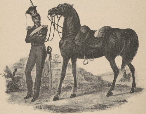 Wojsko Królestwa Polskiego. Podoficer 1 pułku ułanów.