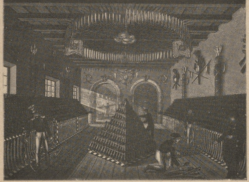 Dawny arsenał w Warszawie. Sala jazdy.