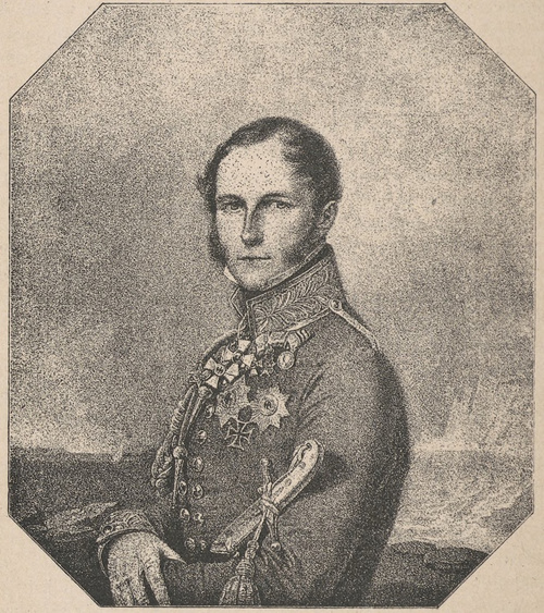 Leopold I król Belgów (1831—1864). Według rysunku Krugera.