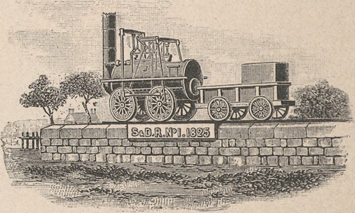 Lokomotywa Stephensona N。 1 z r. 1825.