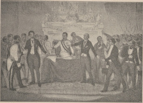 Dymisya ks. Metternicha (dnia 13 marca 1848 r.). Według litografii współczesnej.