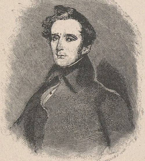 Alfons Lamartine (1790 † 1869). Według współczesnego sztychu.