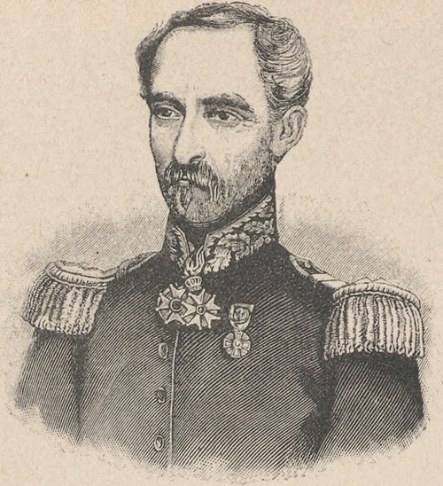 Gen. Eugeniusz Cavaignac (1802 † 1857). Według rysunku Lafossea.