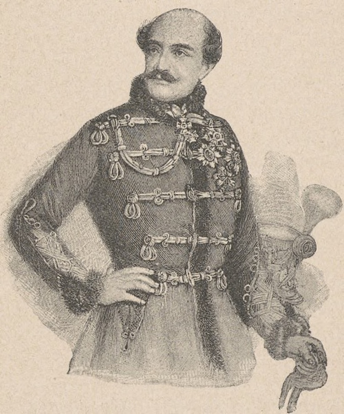 Hr. Józef Jełłaczye z Budzima (1801 † 1859). Według litografii współczesnej.