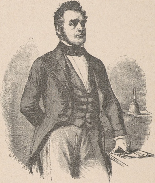 Henryk Gagern (1799 † 1880), prezydent niemieckiego Zebrania narodowego. Według rysunku Hasselhorsta.