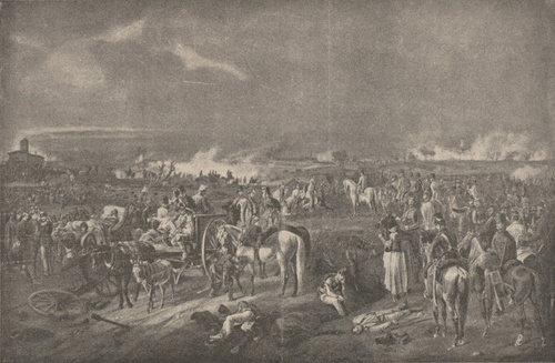 Bitwa pod Novarą, dnia 23 marca r. 1849. Według obrazu Albrechta Adama w Nowej Pinakotece monachijskiej.