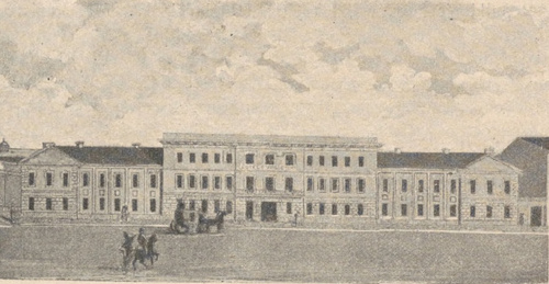 Dawny hotel Angielski w Warszawie. Kopia z „Tygodnika Ilustrowanego