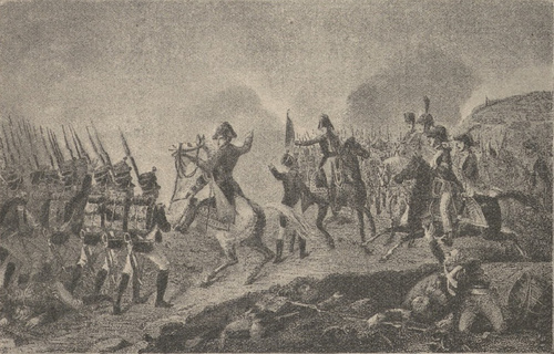 Napoleon pod Lützen dnia 2 maja 1813 r. Ze starego drzeworytu.