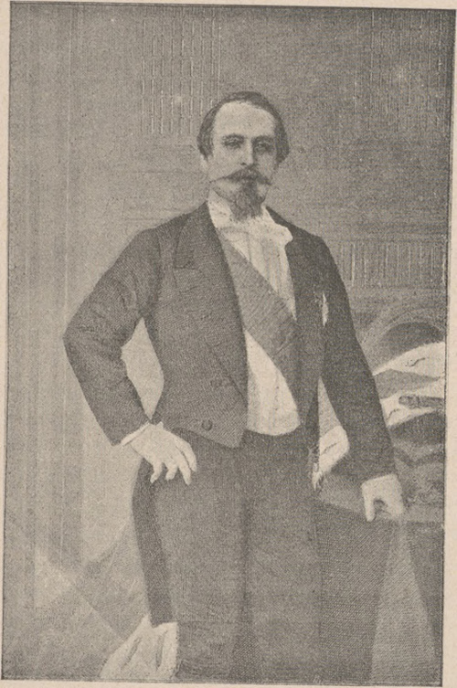 Napoleon III, cesarz Francuzów (1808 † 1873). Według obrazu A. Cabanela.