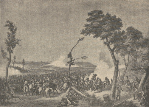 Bitwa pod Hanau, dnia 31 października 1813 r. Według obrazu Horacego Vernet’a.