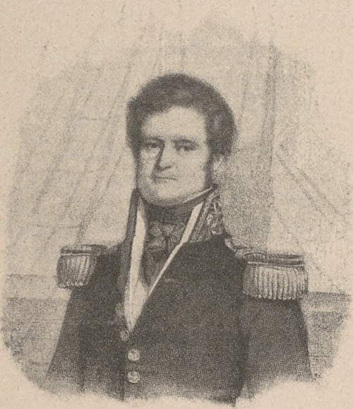 Julian Dumont d’Urville (1790 † 1842). Według litografii Lemerciera.