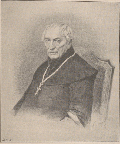 Arcybiskup Antoni Melchior Fijałkowski (1778 † 1861). Ze zbiorów Leopolda Meyeta.