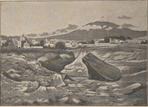 Meksyk. Puebla i Popocatepetl.