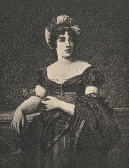 Baronowa Staël. Z obrazu Franciszka Gérarda.