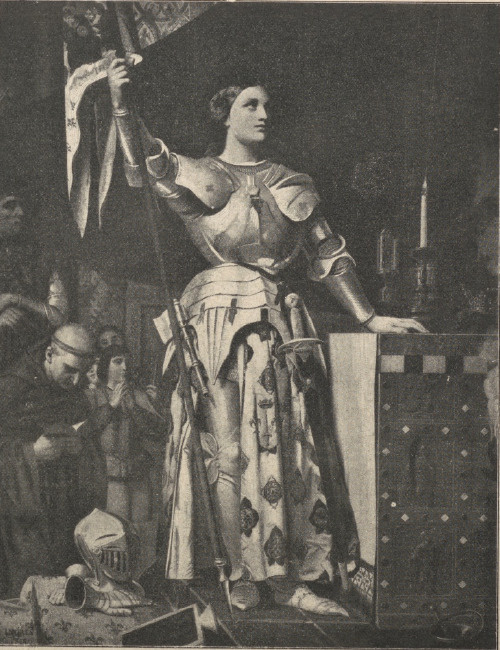 Ingres. Joanna d'Arc. Kopia z obrazu znajdującego się w Muzeum Louvru.