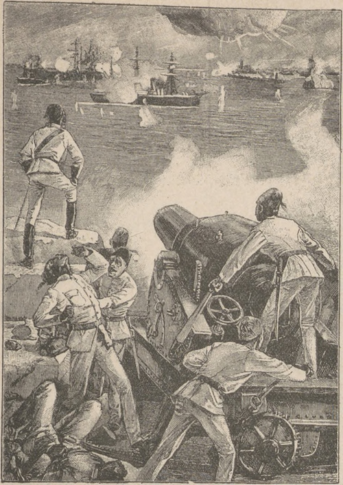 Bombardowanie Aleksandry! przez Anglików (11 lipca 1882 r.).