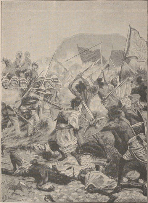 Epizod z walk pod Chartumem (1885 r.).