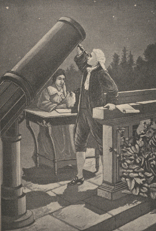 W. Herschel w chwili odkrycia Urana.