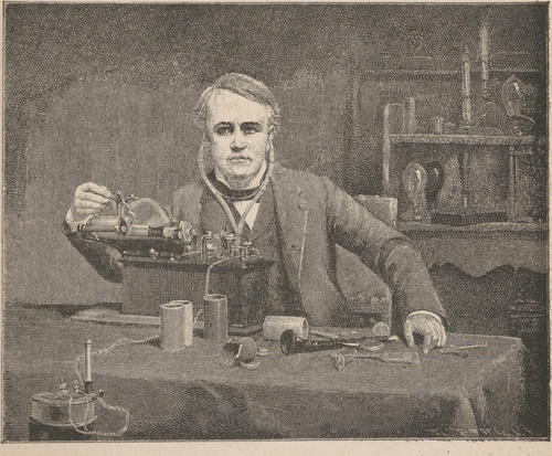 Tomasz Aiwa Edison (ur. r. 1847). Według obrazu A. A. Andersona.